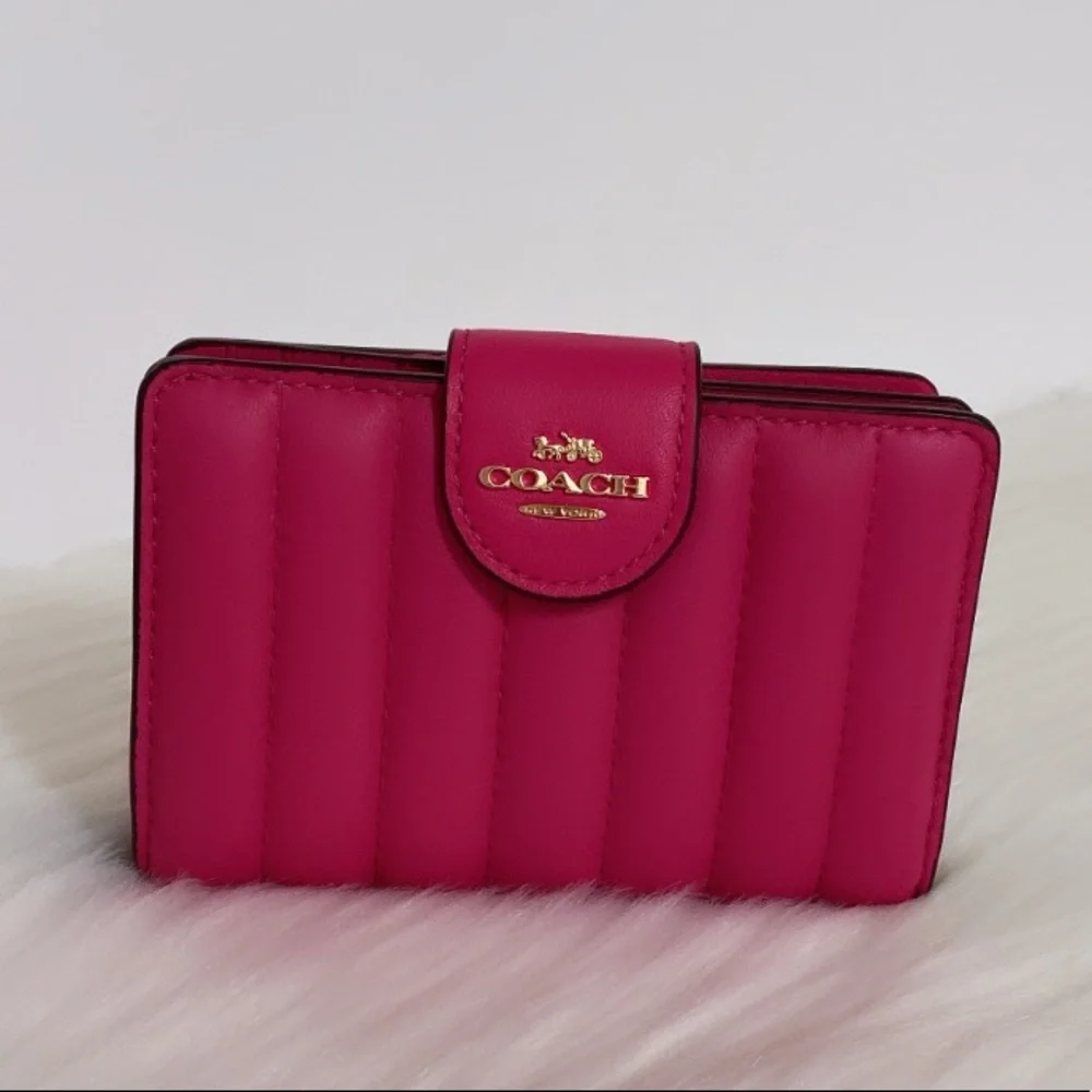 NWT💃Coach Medium Corner Zip Wallet With Quilting - Picture 2 of 7